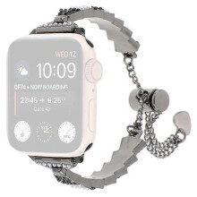 Bracelet de montre en métal compatible avec les Apple Watch Series 7, 8 et 9 (41 mm), 6, 5 et 4, SE (2022), SE (2023) et SE (