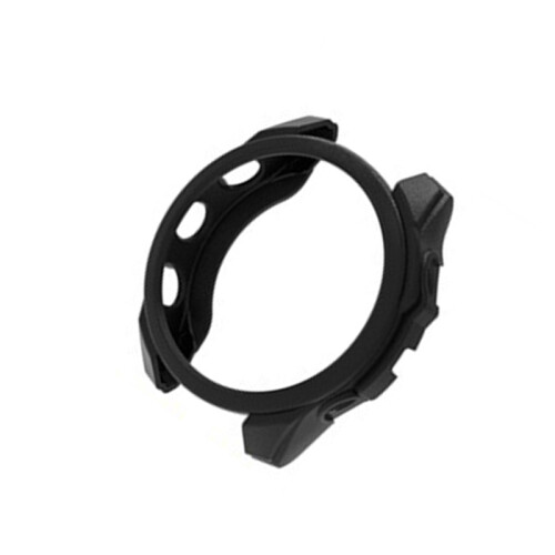 Garmin Forerunner 965 Uhrengehäuse - TPU-Abdeckung in schwarzer Ledertextur 1