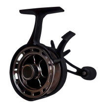 Inline Freespool Reel with Spool, Fishing Equipment with Metal Spool Left hand black gun