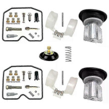 Kit de réparation de carburateur pour Kawasaki KLE 500 KLE500-A (1991-2003) avec piston, membrane et flotteur (pièces 2025)