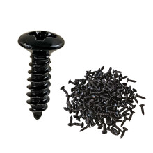 100Pcs Pickguard Screws Set Guitar Mounting Screws for Electric Guitar Pickguard Black