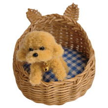 Delicate Basket Mini Woven Basket for Dollhouses and DIY Projects Photo Props 05