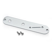 Control Plate Electric Guitar Control Plate Replacement Part with Mount Screws Silver