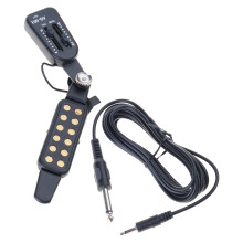12 Hole Guitar Pickup Sound Hole Pickup with Volumes Tone Tuner Guitar Accessory gold