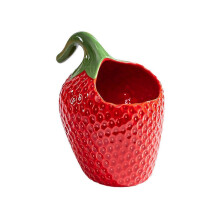 Beurrier en céramique 2025 avec couvercle, porte-baguettes créatif en forme de fraise, décoration intérieure, idée cadeau pou