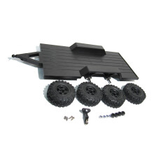 Miniature OffRoad Trailer Assembly for 1/18 Model Car Remote Control Enthusiasts
