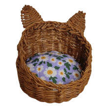Miniature Dollhouses Woven Basket 1/12 Scale for Dollhouses Playset Dog Bed 03