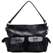 Women's Soft PU Leather Shoulder Bag Multi Pocket Shoulder Bag for Everyday Use