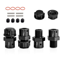 A Set of Simulated Car 10mmCoupling Supplies for 1/12 Replacement Parts Lengthen Black