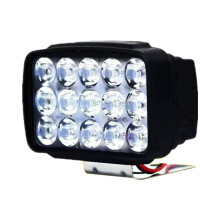 12V-80V Super Bright LED Headlight Beam Driving Light for Electric Vehicle, Tractor, ATV, UTV, 15-LED Single Light
