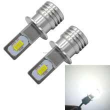 Pair of H3 LED Fog Light Bulbs, DC 12-24V 72W 1000LM White Light, V1 Decoding Series, for Car Driving Lamps