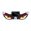 Suction Cup Blinking Solar Car Window Warning Light, Dynamic Multi-Mode LED Safety Light, Red Yellow White 1