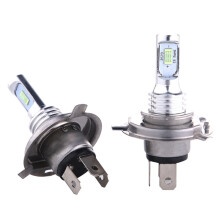 Pair of H4 LED Car Fog Lights, 12-24V 72W V1 Decoding Series, Ice Blue, Universal Replacement Driving Lamps