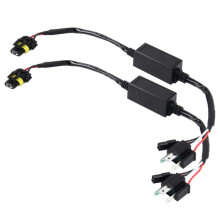 2-Pack Universal H4 HID Relay Wiring Harness, DC 12V Hi/Lo Xenon Headlight Bulb Harness Adapter for Light System