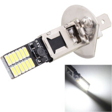 2 Pack H1 Car Clearance Light Bulbs, 24 LED SMD 4014, 4.8W 720LM 6500K Cool White, Error-Free Canbus, DC 12V