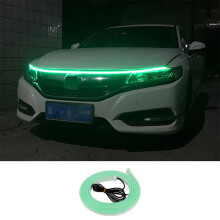 Luz decorativa LED para capó de coche de 1,5 m, verde, ultrabrillante para luces diurnas, ambiente elegante y flexible