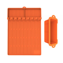 Grills Drip Pans Griddle Tray Reusable Grease Catcher Cup Liners for Regular orange