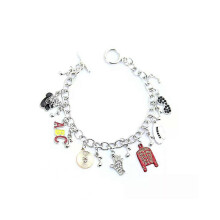 Michael Jackson Memorial Bracelet with Personality Pendant, Fashion Jewelry Gift for Men and Women
