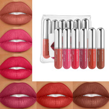 Matte Liquid Lipstick Set of 6 Quick Drying and Long Lasting Colors Lip Gloss 02style