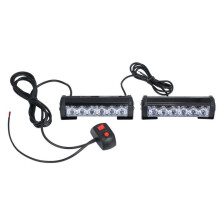 Waarschuwingslampen met hoge helderheid voor auto’s, 1 stuk met 2 sets van 6 lampen, rood en blauw knipperend, compact en goed zichtbaar voor gebrui