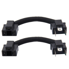 2 Cables de conversión macho a hembra H4 para faros HID de xenón para automóvil, compatibles con sistemas de 12 V y 24 V, resistentes y duraderos