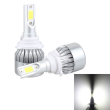 2 unidades de faros LED para coche de 18 W, 1800 lm, 6000 K, IP68, luz blanca, corriente constante, 2 lámparas COB, CC 9 a 36 V, 9006, sin parpadeo