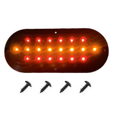 20 LED auton peräkkäinen vilkkuvalo 12–24 V, kirkas ja kestävä, ajoneuvoon sopiva lisävalo turvalliseen näkyvyyteen