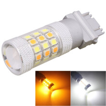 T25 LED-Autolampe 12 V, 8 W, 420 lm, Weiß- und Gelblicht, 42 LEDs 2835 SMD, für Bremslicht und Blinkleuchte