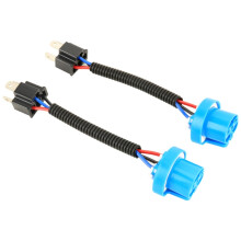 Porta lámpara para bombilla H4 macho a hembra 9007 con cable, base de enchufe para coche, resistente y fácil de instalar