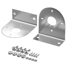 2 unidades de soporte de acero inoxidable para luz LED de chasis para camiones y vehículos modificados
