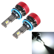 2 kpl H8 H11 LED-ajovalot autoon 12 V 65 W 6000 K 6500 lm, kirkas valkoinen valo, pitkä käyttöikä ja tehokas valaistus
