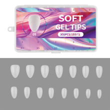 300Pcs Full Cover Gel Nail Tips for a Stylish and Practical Finish False Nail 9style