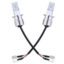 Pair of H3 12-24V 1000LM 72W White Light V1 Decoding Car Fog Lights, Ice Blue Lens, Durable and Bright for Safer Driving