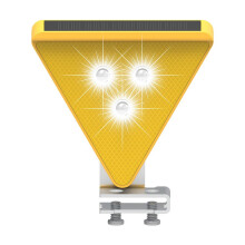 Zonne-energie knipperend led-waarschuwingslicht met wit licht, duurzaam en helder voor buitengebruik, energiezuinig en weerbestendig