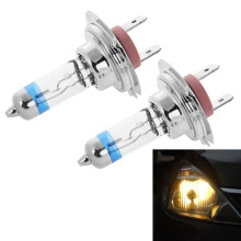 2 bombillas de faro de xenón H7 para coche, 12 V, 55 W, 4300 K, 2100 lm, blanco cálido, alta luminosidad para conducción nocturna