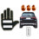 Multi-Function Car Warning Hand Gesture Light, Rear Window Safety Signal to Help Prevent Rear-End Collisions, Black 1