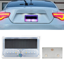 Zonnelamp voor auto, waarschuwingslamp tegen aanrijdingen achter, led-achterlicht met sterke magneet en hoge zichtbaarheid