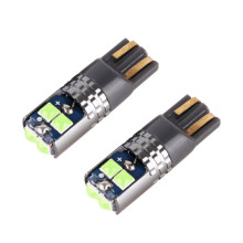 2 kpl T10 W5W 168 DC 12-24 V 1,8 W 6000 K 140 lm auton seisontavalo, 4 LED -siruilla varustettu SMD 3030 -lamppu, jäinen sininen valo, virheenkorjau