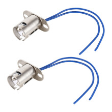 Par de portalámparas 1157 para coche con cable, base hembra para bombilla, recambio resistente para instalación en faros y pilotos