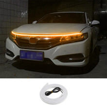 Luz diurna para coche de 1,5 m para capó, LED ultrabrillante decorativa con iluminación ambiental, color cálido