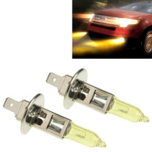 2 Bombillas halógenas H1 HOD 12 V 100 W 2400 lm 3500 K luz amarilla para faros de automóvil