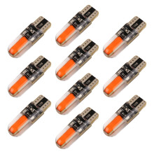 10 piezas de chips LED COB T10 para luz de estacionamiento 12 V CC 1 W, color rojo, alta luminosidad y bajo consumo