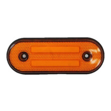 12 LED Truck Side Marker and Tail Lights, Amber Yellow Signal Lamps for Trailers, Lorries and Commercial Vehicles