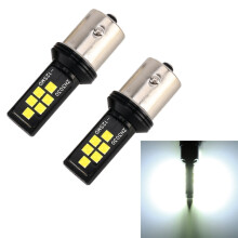 2 kpl 1156 DC 9–16 V 3,5 W auton vilkkulamppua, 12 LEDiä SMD-ZH3030, tasavirtasäädöllä, valkoinen valo