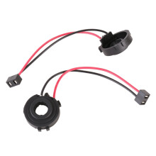 Par de portalámparas H7 para coche con cable, base de repuesto resistente para faros de automóvil, instalación sencilla y ajuste seguro