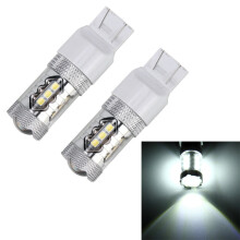 2 Pack T20 7440 LED Car Turn Signal and Reverse Light Bulbs, 6000K White, 250LM, 12V, 16 SMD 2835 Lamps
