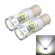 2 Stück 1156 60 W 1200 lm 6000 K Auto-Bremslicht, Blinklicht und Rückfahrlicht mit 12 XB-D-Lampen, 12 V Gleichstrom, Weißlicht