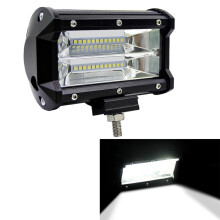 Faros todoterreno impermeables IP67 de 5 pulgadas 18 W con 24 LED, doble barra modificada, luz blanca, DC 9 a 48 V para coche y trabajo