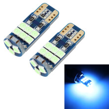 2 bombillas T10 para coche, luz de posición 12 V, 1 W, 9 LED SMD 3030, azul hielo, alta luminosidad, uso interior y exterior