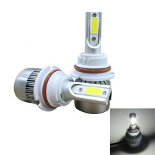 2 kpl 9007 18 W 1800 lm 6000 K vedenpitävät IP68 LED-ajovalot autoon, kaksinkertaiset COB-lamput, DC 9–36 V, valkoinen valo
